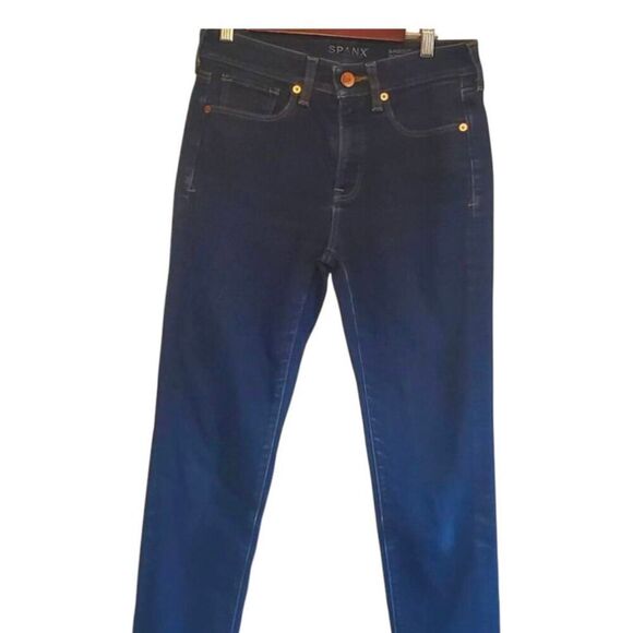 SPANX 5 Pocket Skinny Jeans in Dark Wash Size 26 - Picture 2 of 3